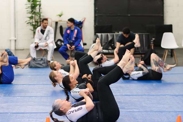 A no-gi women jiu jitsu class at gracie barra west jordan 