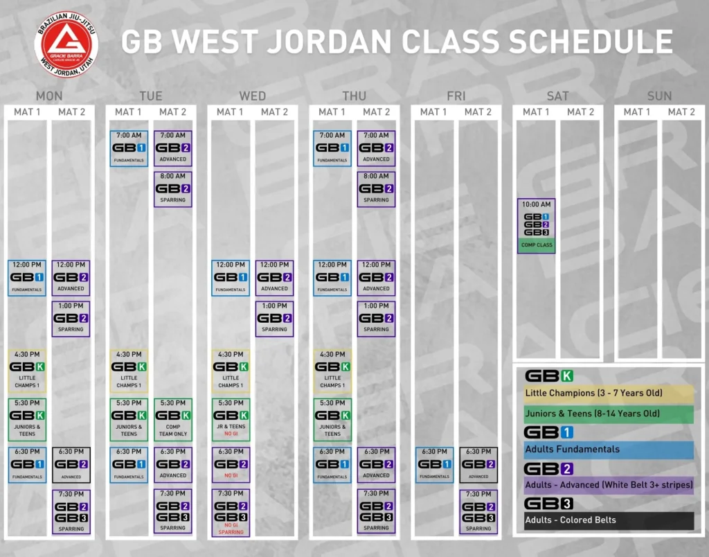 jiu jitsu classes schedule wj